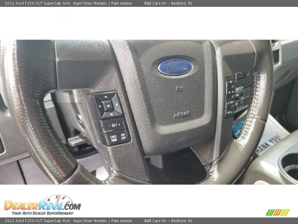 2011 Ford F150 XLT SuperCab 4x4 Ingot Silver Metallic / Pale Adobe Photo #17