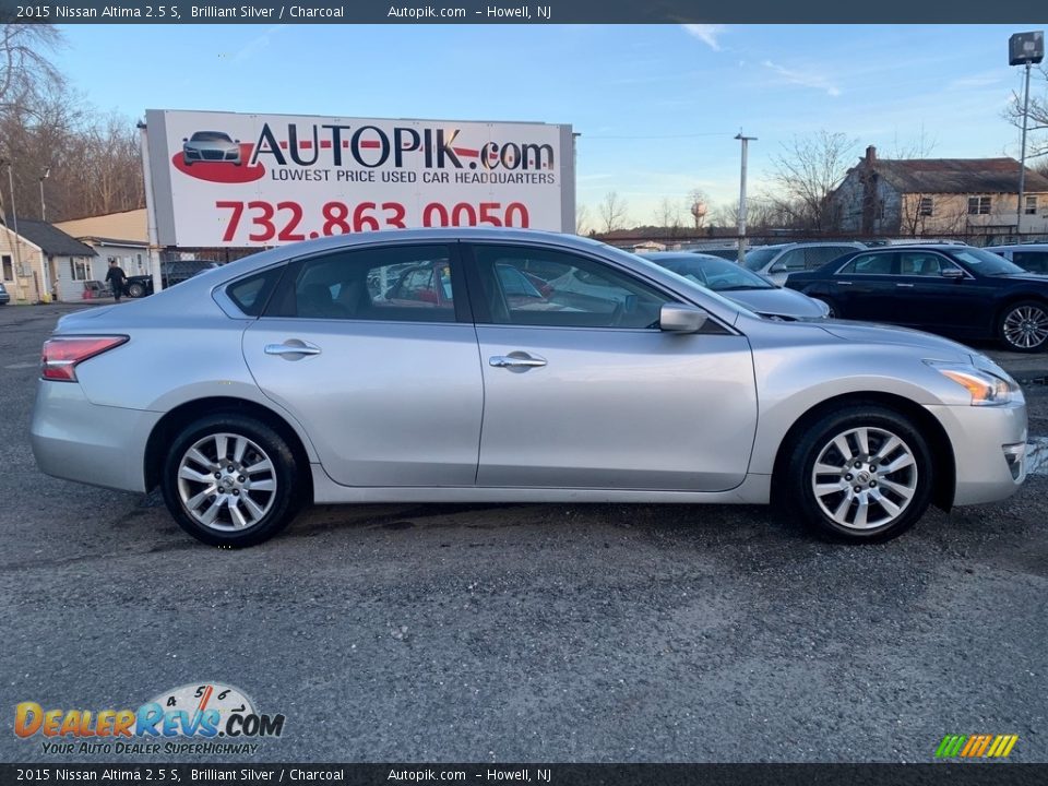 2015 Nissan Altima 2.5 S Brilliant Silver / Charcoal Photo #2