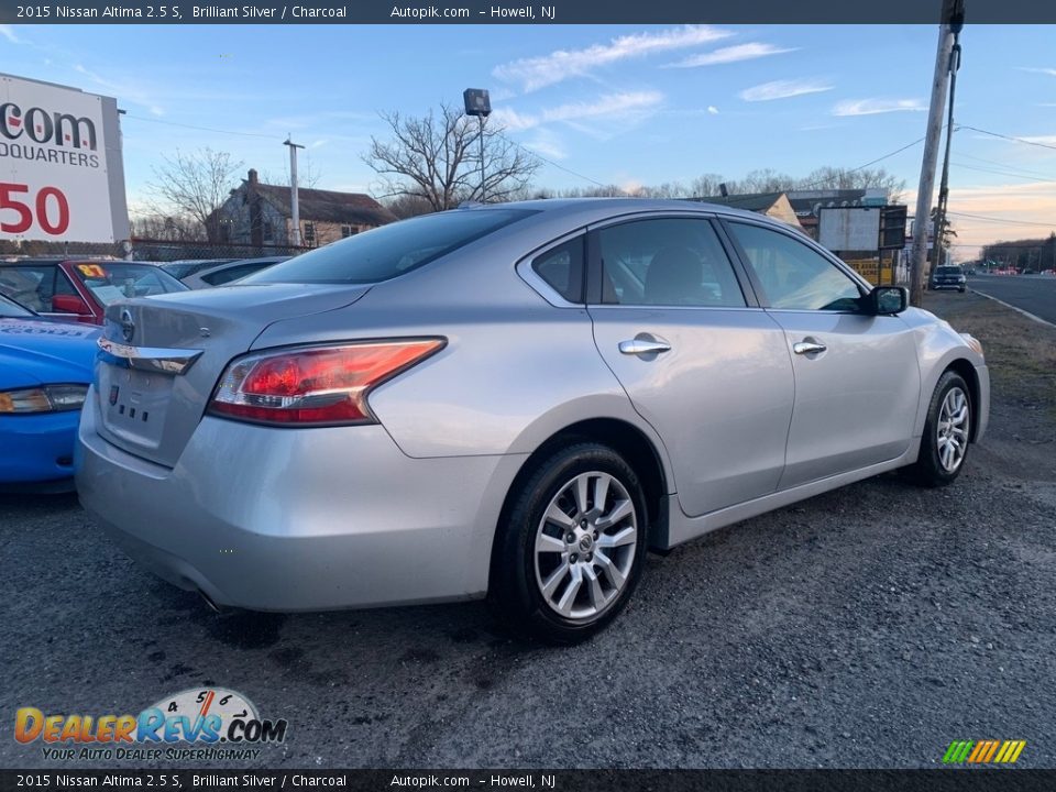 2015 Nissan Altima 2.5 S Brilliant Silver / Charcoal Photo #3