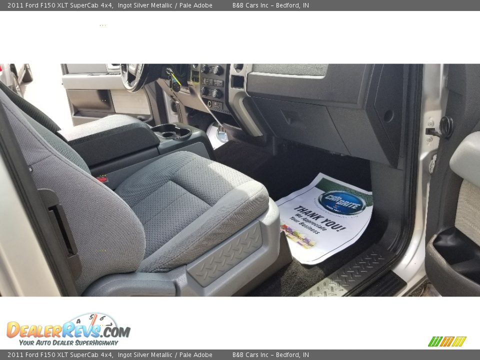 2011 Ford F150 XLT SuperCab 4x4 Ingot Silver Metallic / Pale Adobe Photo #21