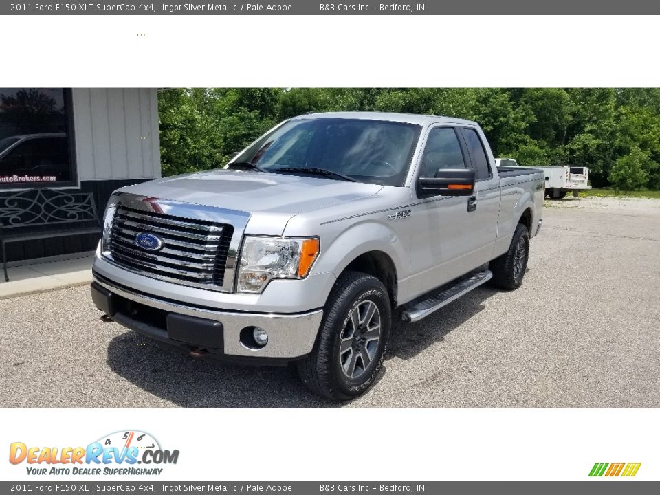 2011 Ford F150 XLT SuperCab 4x4 Ingot Silver Metallic / Pale Adobe Photo #26