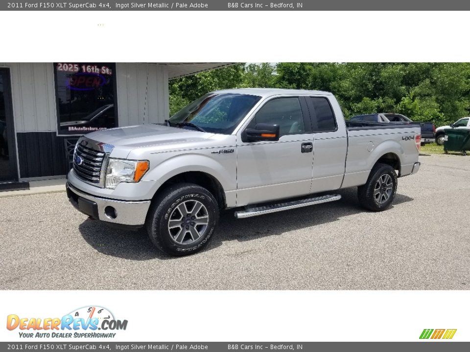 2011 Ford F150 XLT SuperCab 4x4 Ingot Silver Metallic / Pale Adobe Photo #27