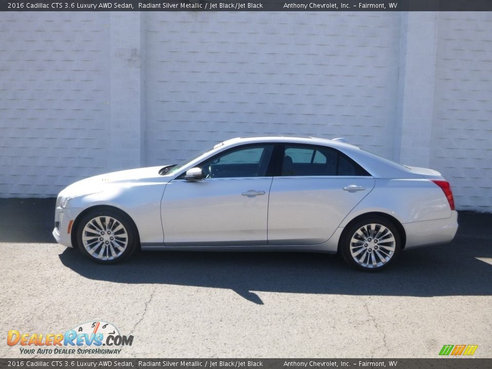 Radiant Silver Metallic 2016 Cadillac CTS 3.6 Luxury AWD Sedan Photo #4