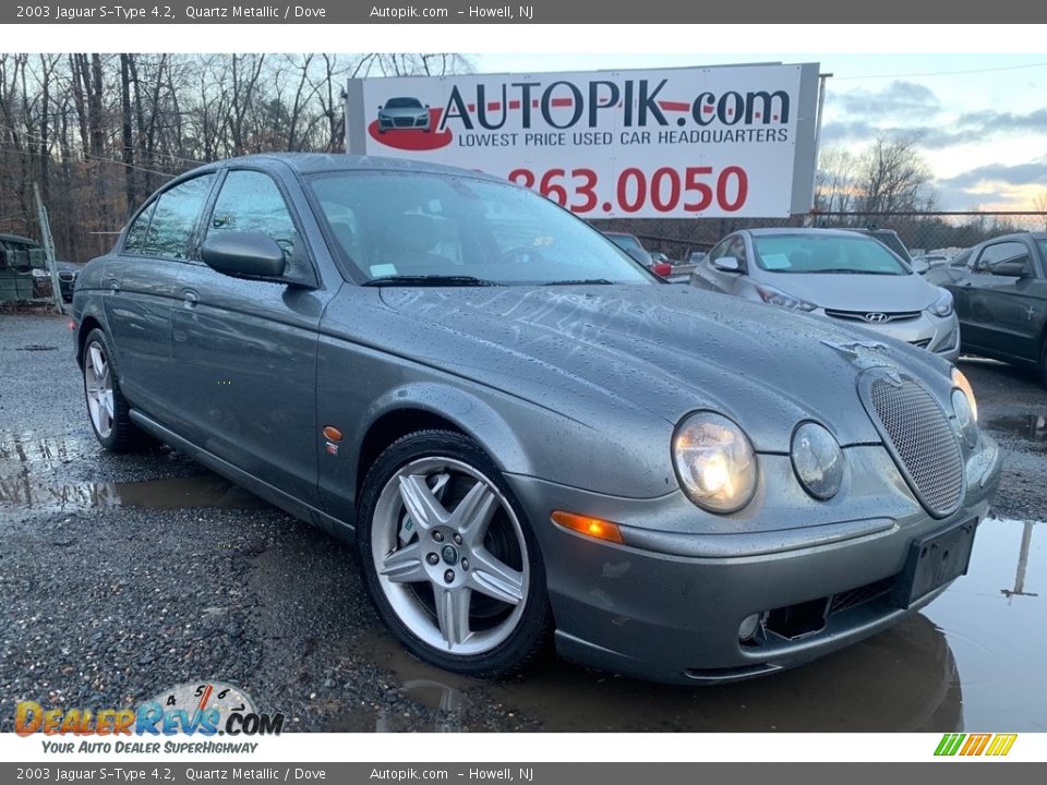 2003 Jaguar S-Type 4.2 Quartz Metallic / Dove Photo #1