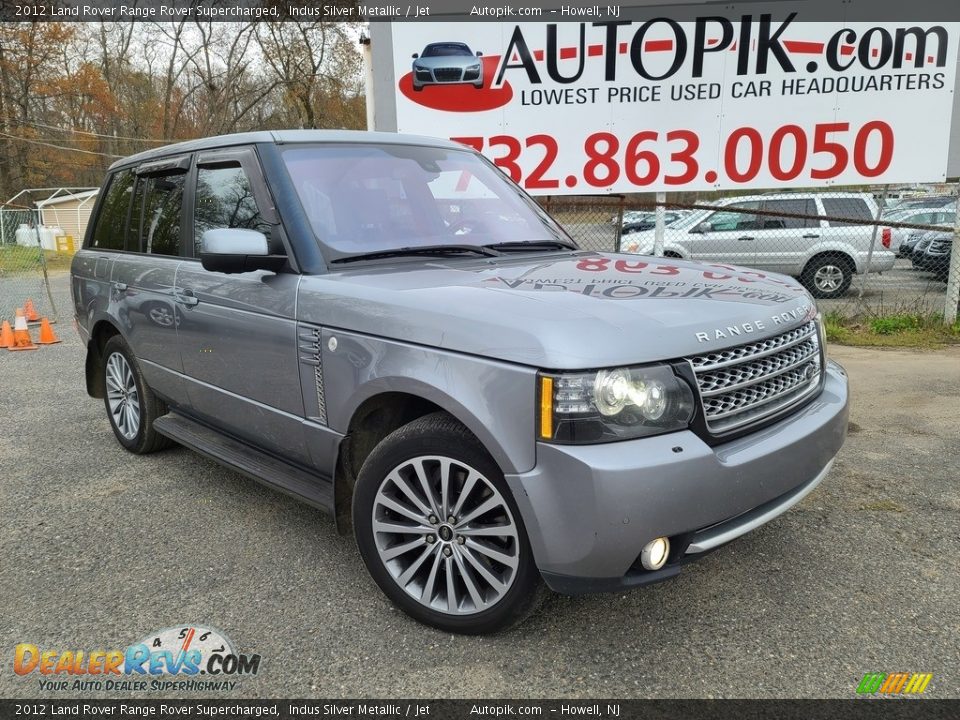 2012 Land Rover Range Rover Supercharged Indus Silver Metallic / Jet Photo #1