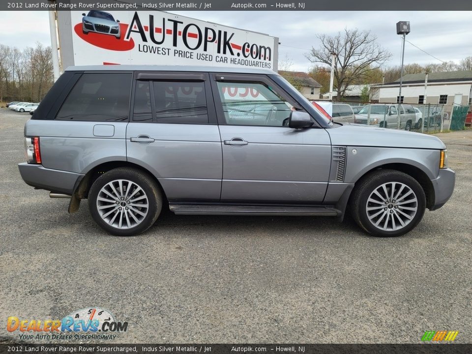2012 Land Rover Range Rover Supercharged Indus Silver Metallic / Jet Photo #2