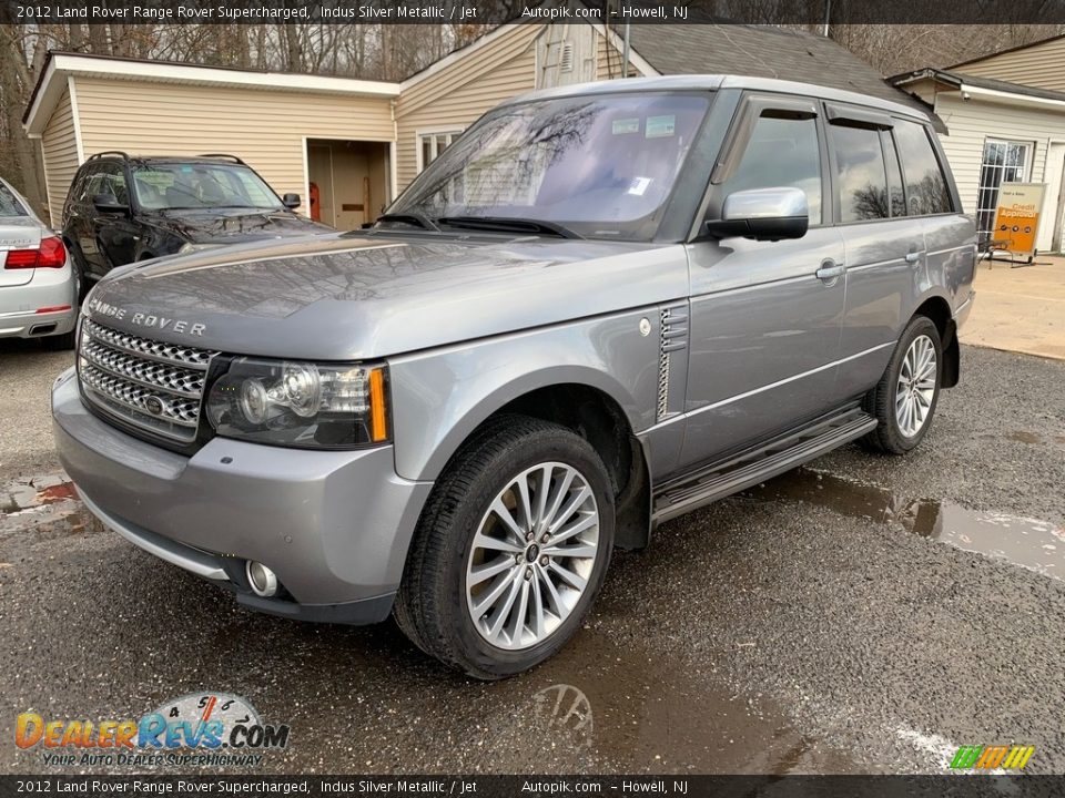 2012 Land Rover Range Rover Supercharged Indus Silver Metallic / Jet Photo #3