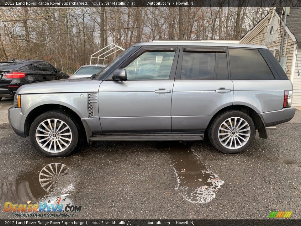 2012 Land Rover Range Rover Supercharged Indus Silver Metallic / Jet Photo #4