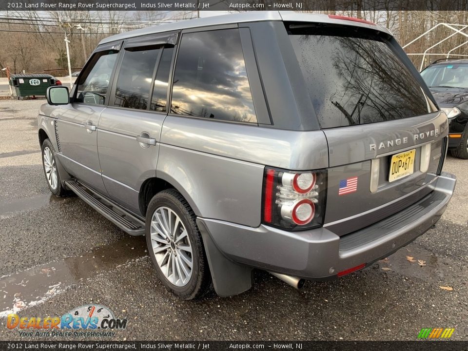 2012 Land Rover Range Rover Supercharged Indus Silver Metallic / Jet Photo #5