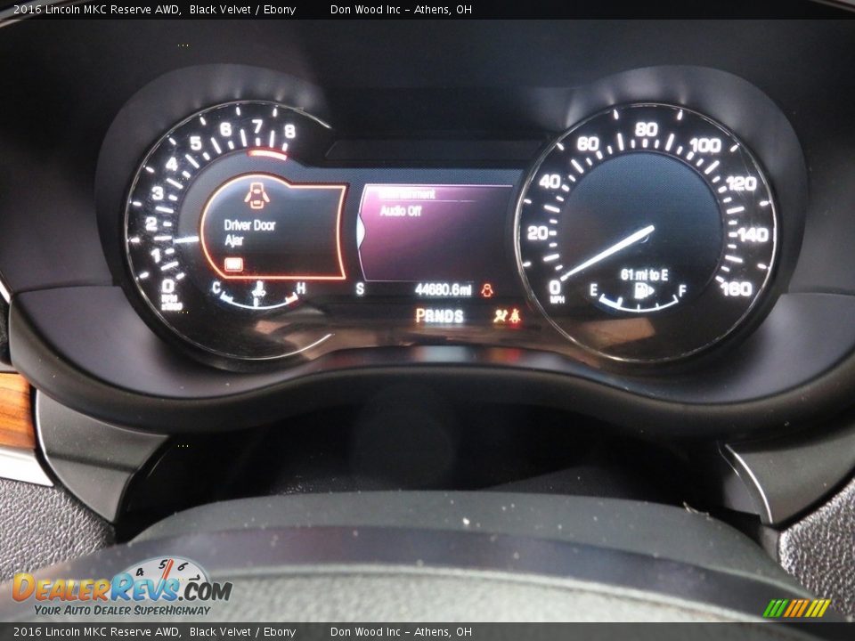 2016 Lincoln MKC Reserve AWD Black Velvet / Ebony Photo #30