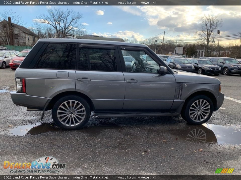 2012 Land Rover Range Rover Supercharged Indus Silver Metallic / Jet Photo #6