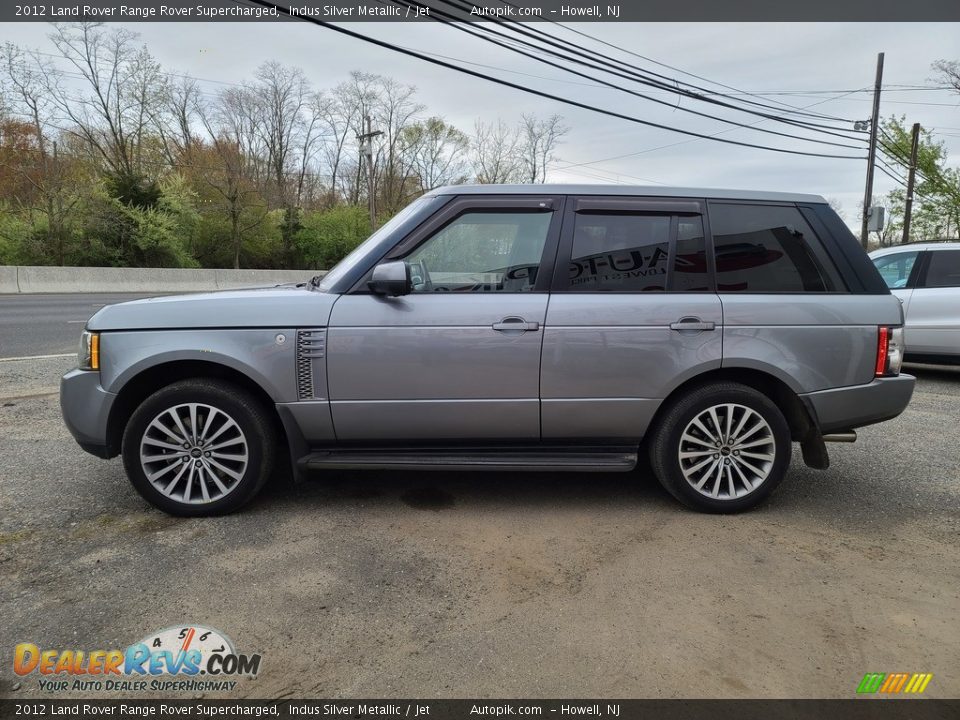 2012 Land Rover Range Rover Supercharged Indus Silver Metallic / Jet Photo #7