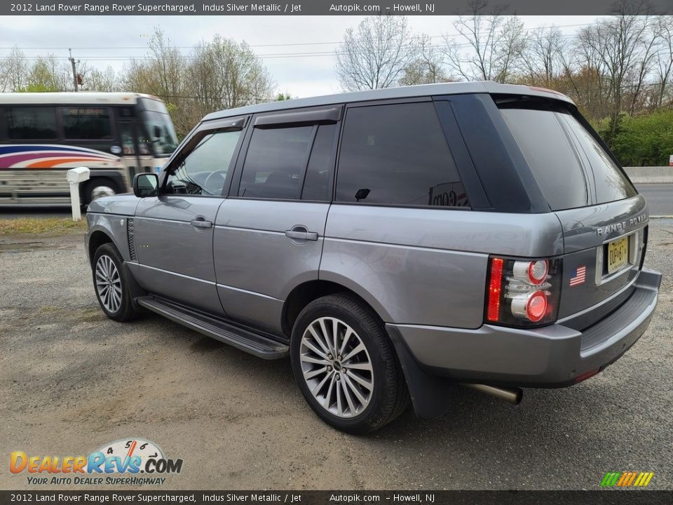 2012 Land Rover Range Rover Supercharged Indus Silver Metallic / Jet Photo #8
