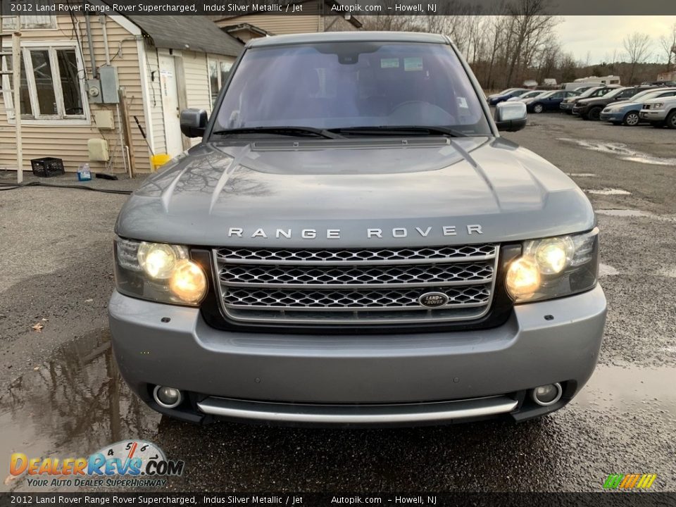 2012 Land Rover Range Rover Supercharged Indus Silver Metallic / Jet Photo #9