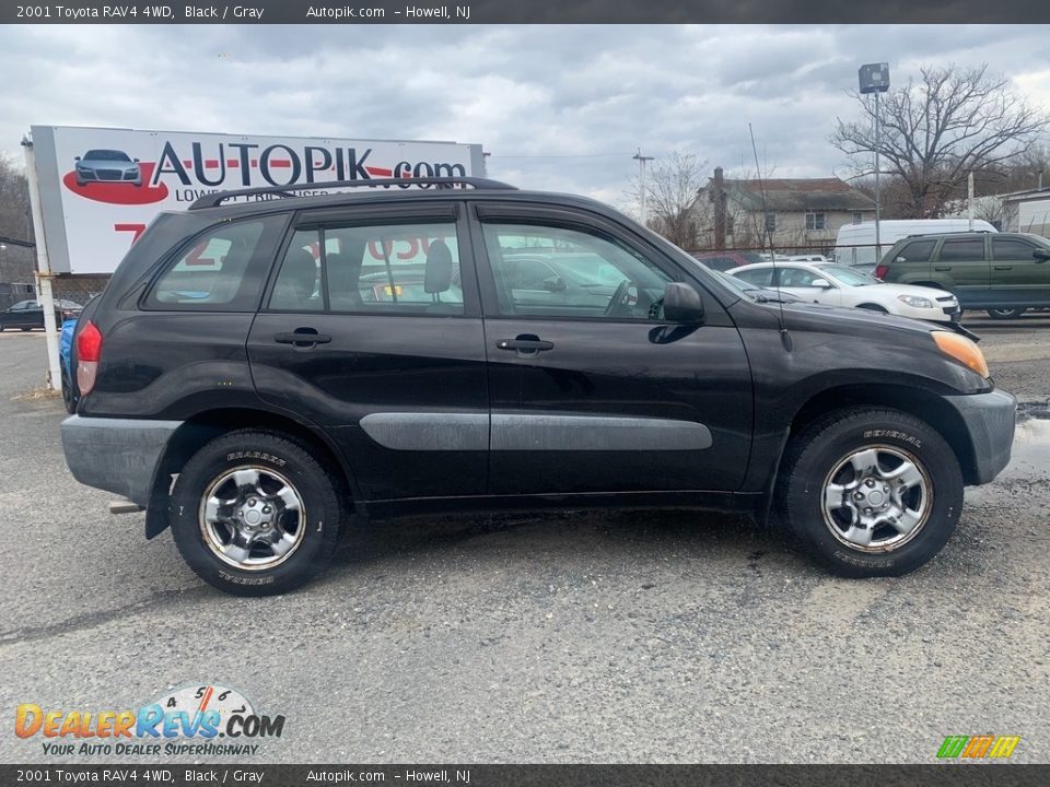 2001 Toyota RAV4 4WD Black / Gray Photo #2