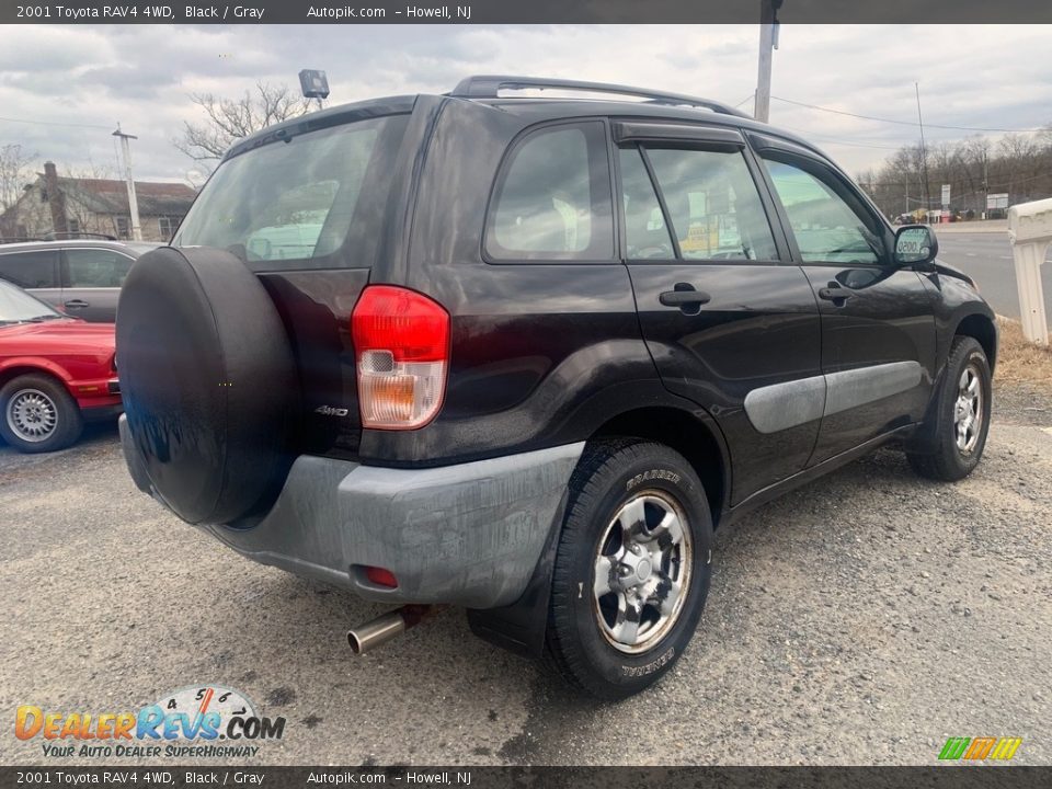 2001 Toyota RAV4 4WD Black / Gray Photo #3