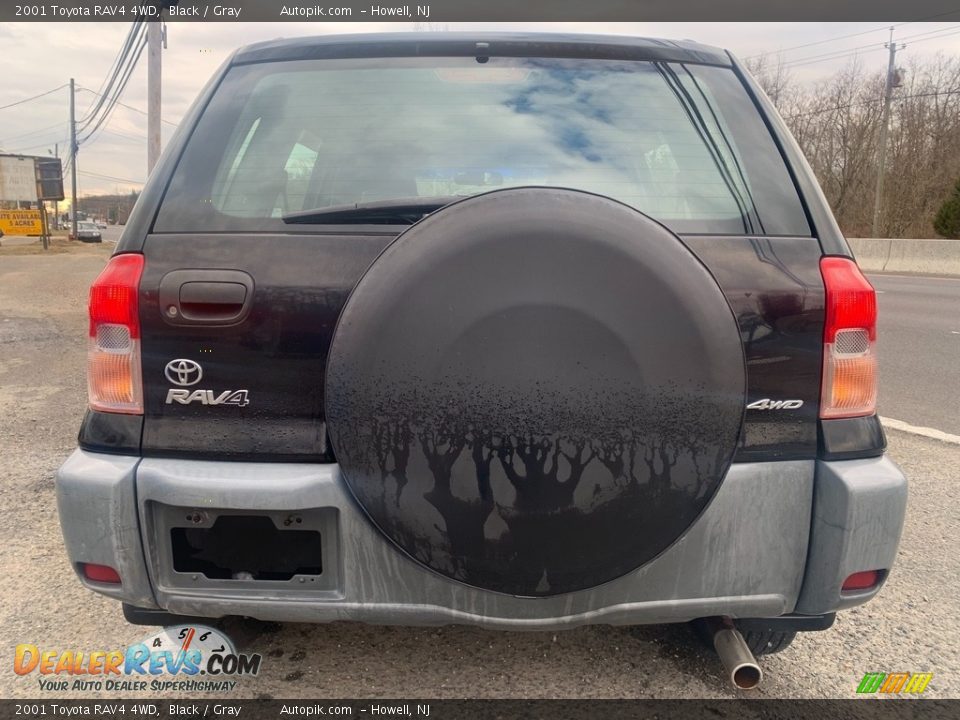 2001 Toyota RAV4 4WD Black / Gray Photo #4