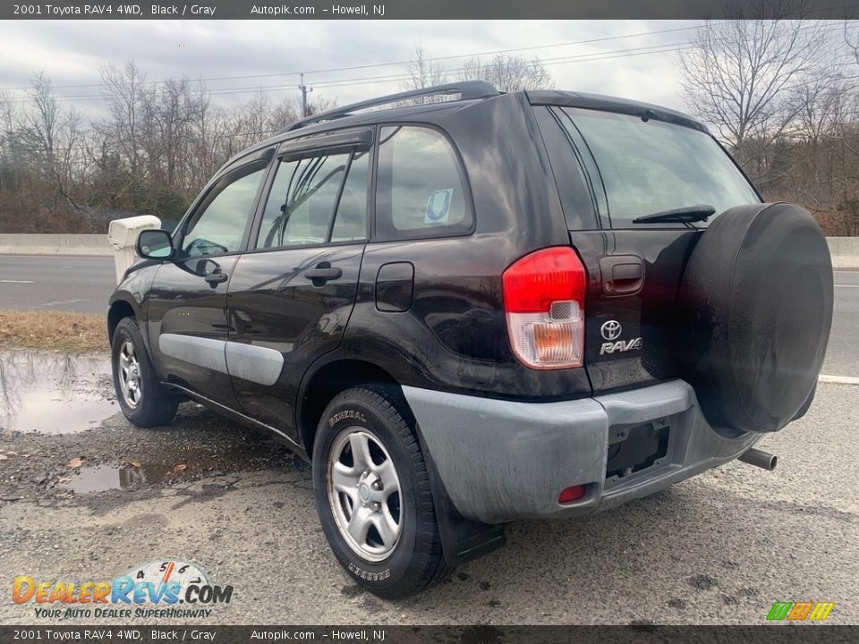 2001 Toyota RAV4 4WD Black / Gray Photo #5