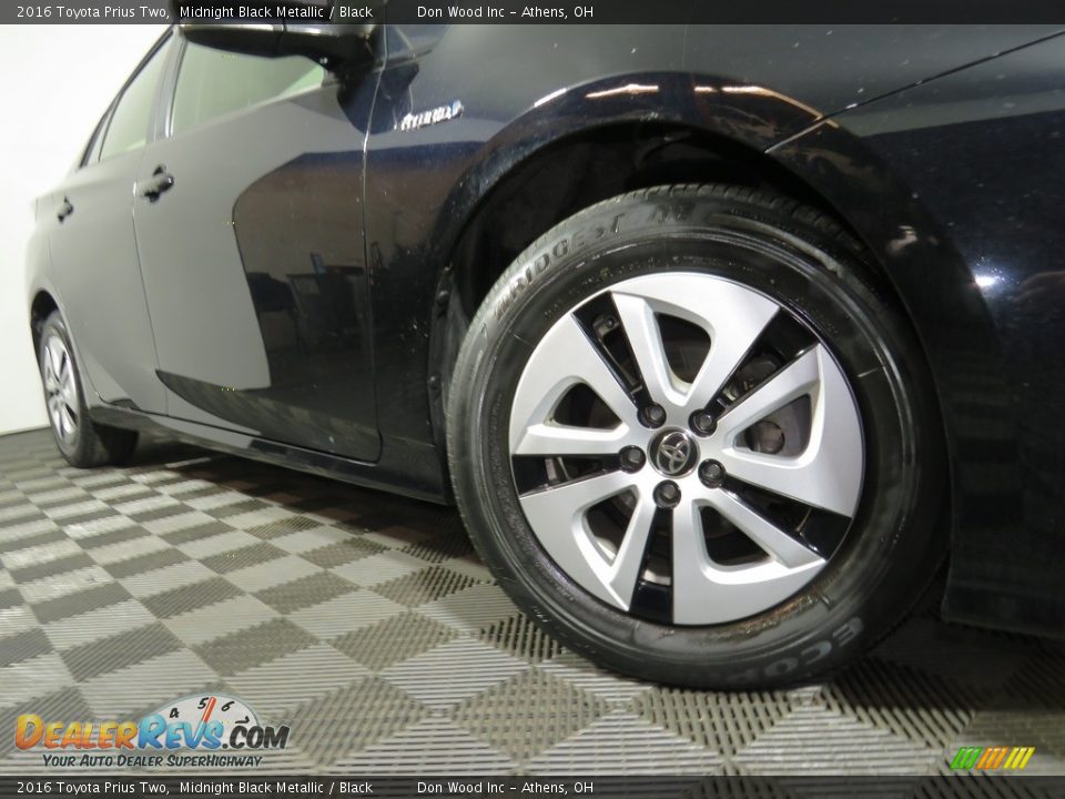 2016 Toyota Prius Two Midnight Black Metallic / Black Photo #3