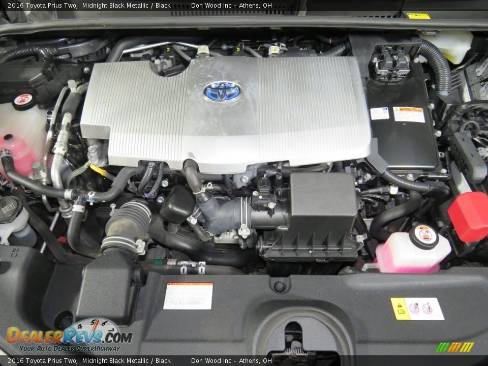 2016 Toyota Prius Two Midnight Black Metallic / Black Photo #6