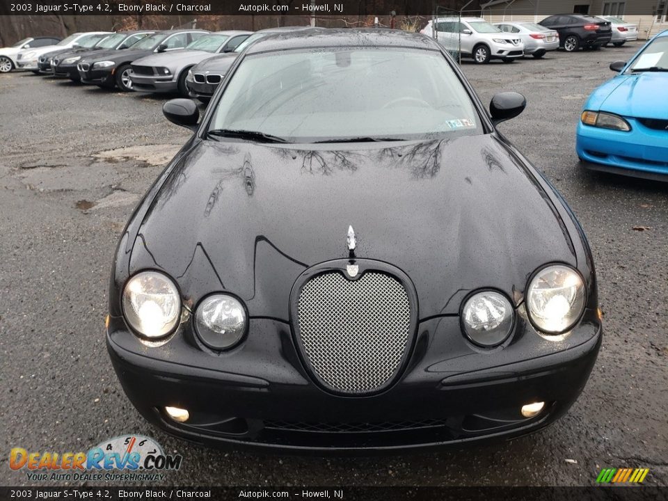 2003 Jaguar S-Type 4.2 Ebony Black / Charcoal Photo #13
