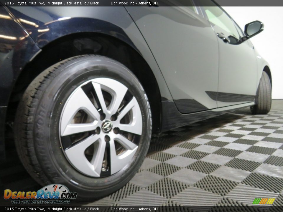 2016 Toyota Prius Two Midnight Black Metallic / Black Photo #16