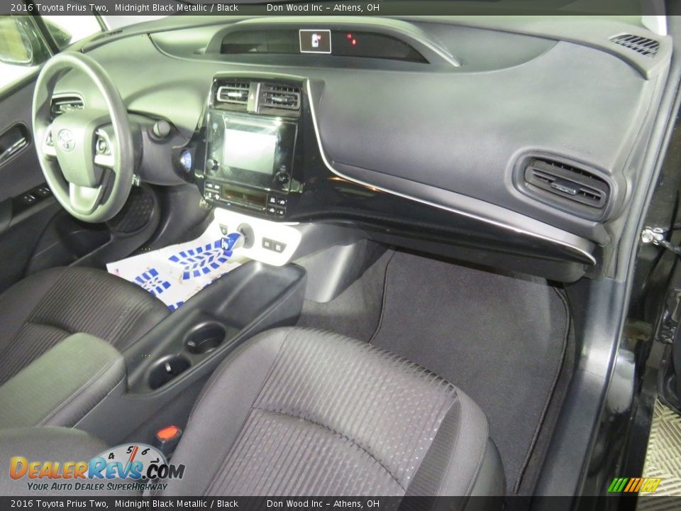 2016 Toyota Prius Two Midnight Black Metallic / Black Photo #27