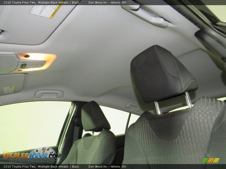 2016 Toyota Prius Two Midnight Black Metallic / Black Photo #34