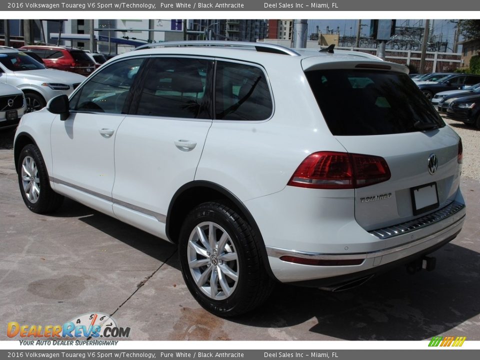 2016 Volkswagen Touareg V6 Sport w/Technology Pure White / Black Anthracite Photo #6