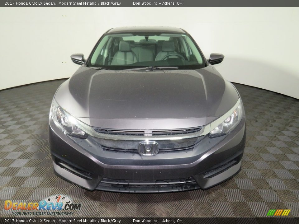 2017 Honda Civic LX Sedan Modern Steel Metallic / Black/Gray Photo #4