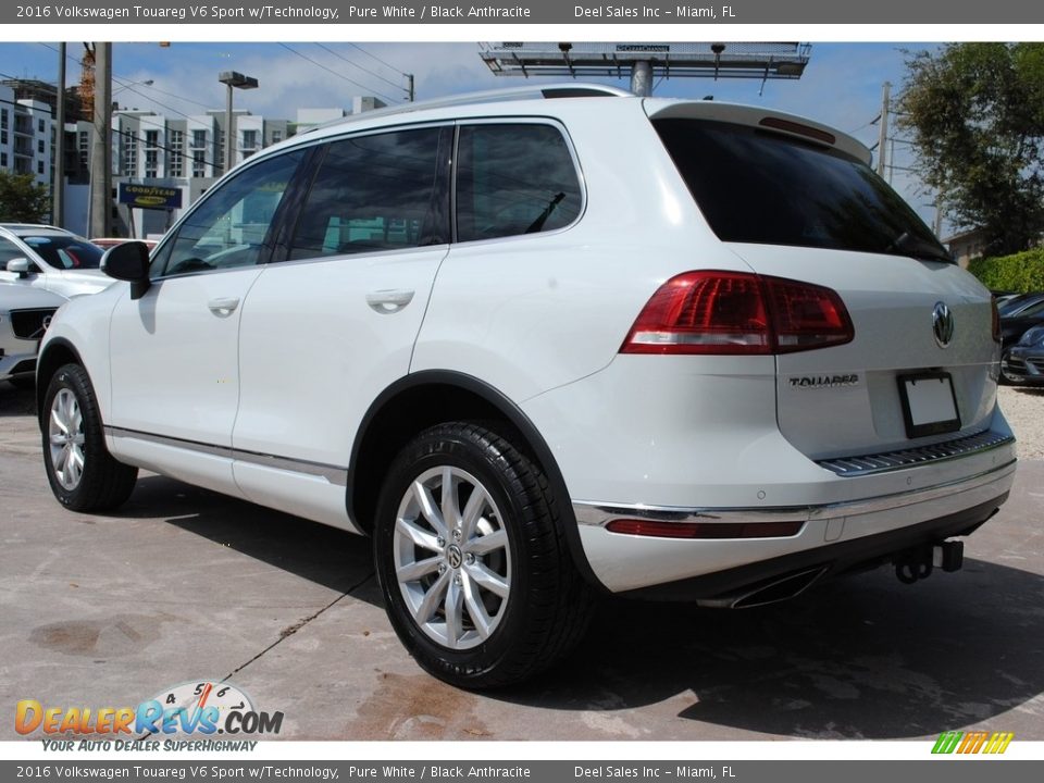 2016 Volkswagen Touareg V6 Sport w/Technology Pure White / Black Anthracite Photo #7