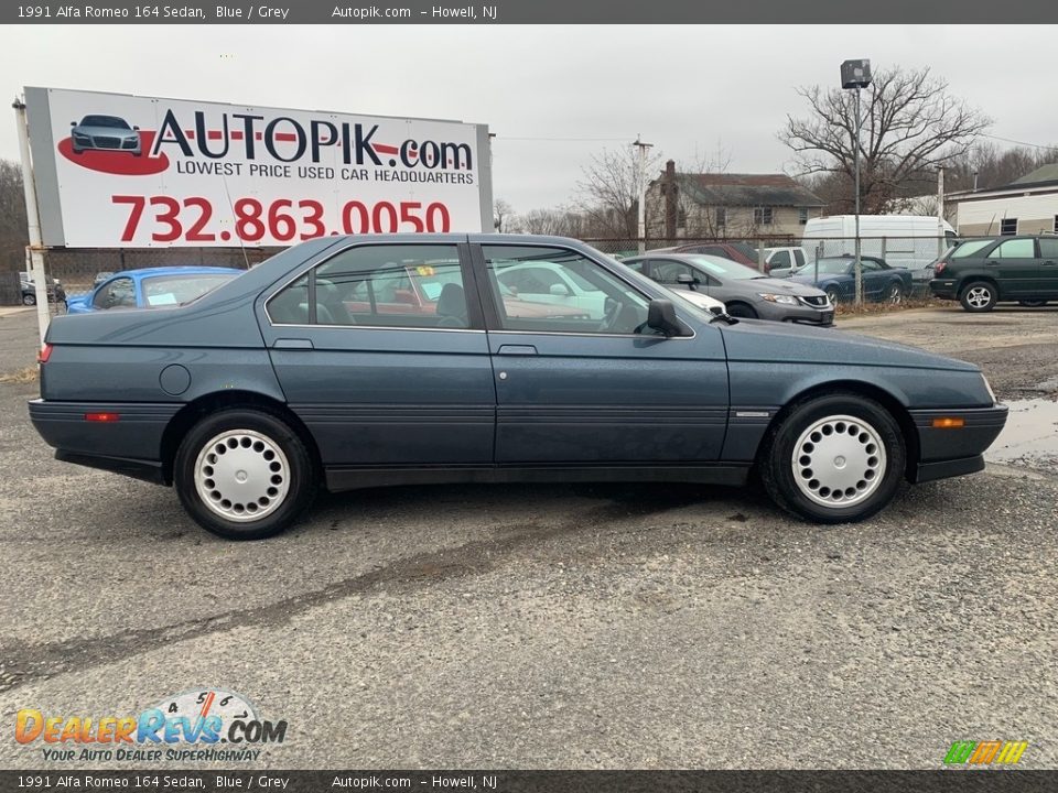 1991 Alfa Romeo 164 Sedan Blue / Grey Photo #2