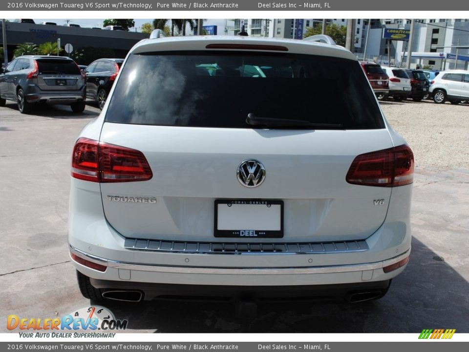 2016 Volkswagen Touareg V6 Sport w/Technology Pure White / Black Anthracite Photo #8