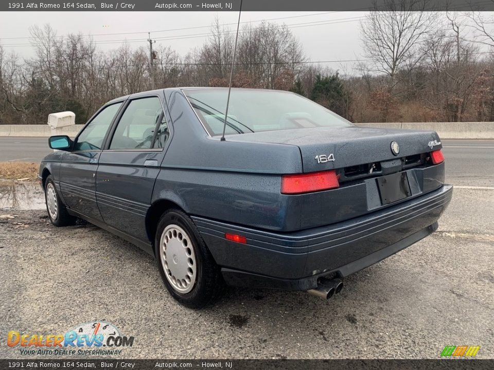 1991 Alfa Romeo 164 Sedan Blue / Grey Photo #5