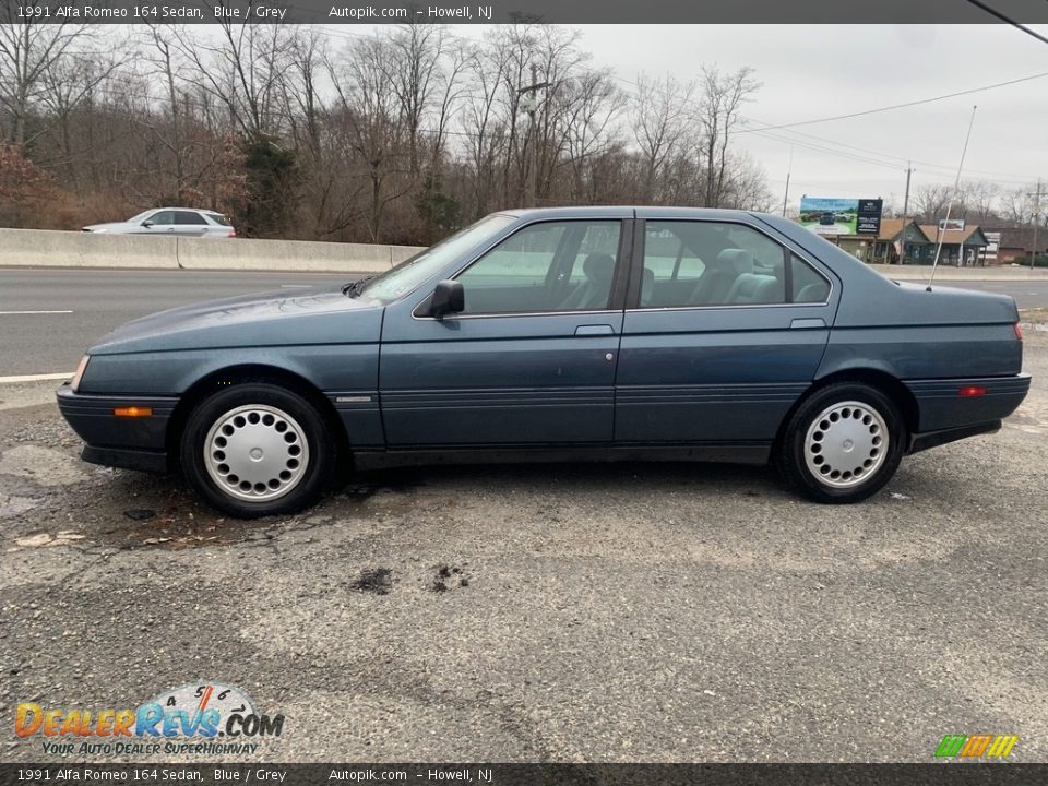 Blue 1991 Alfa Romeo 164 Sedan Photo #6