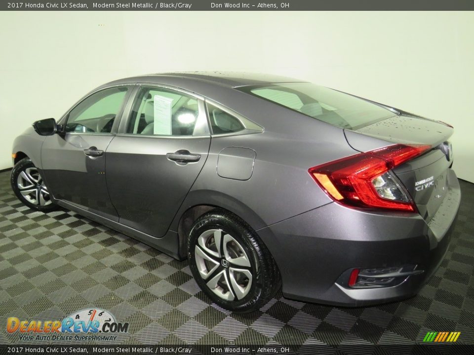 2017 Honda Civic LX Sedan Modern Steel Metallic / Black/Gray Photo #10