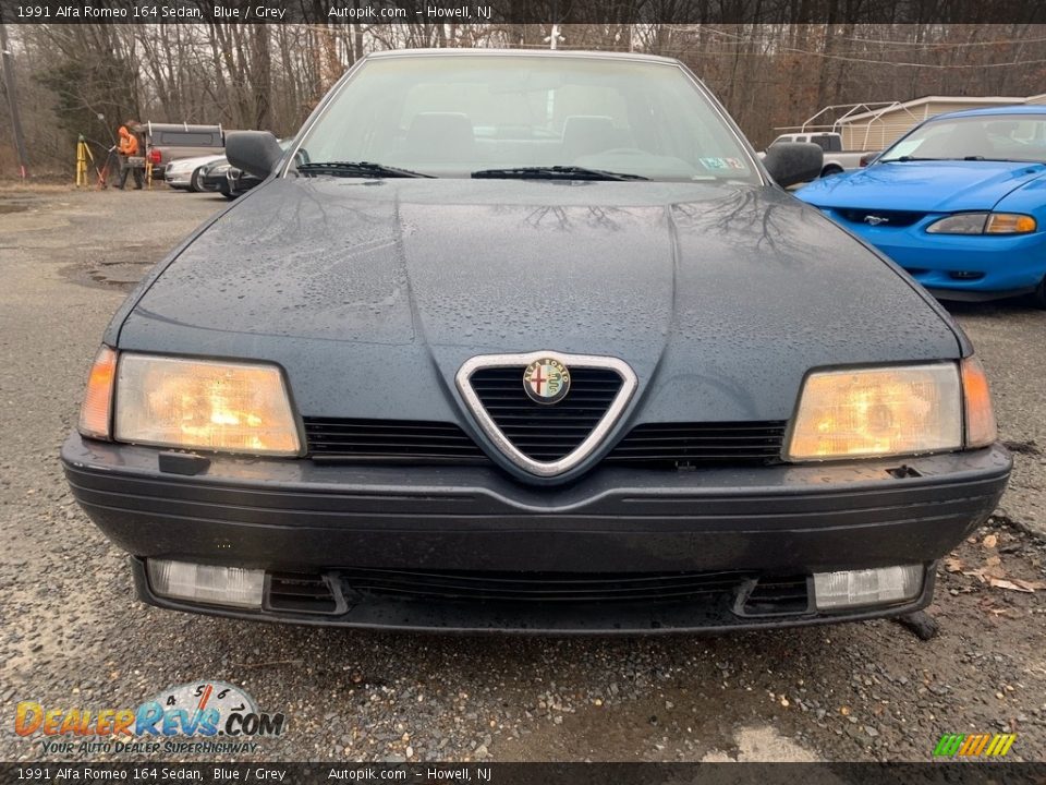 Blue 1991 Alfa Romeo 164 Sedan Photo #8