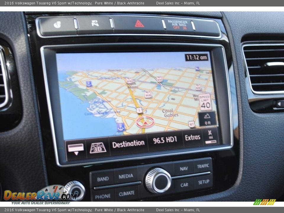 2016 Volkswagen Touareg V6 Sport w/Technology Pure White / Black Anthracite Photo #16