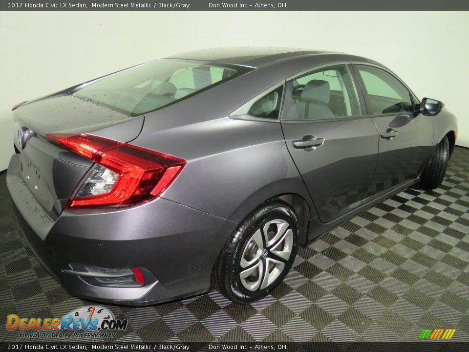 2017 Honda Civic LX Sedan Modern Steel Metallic / Black/Gray Photo #15