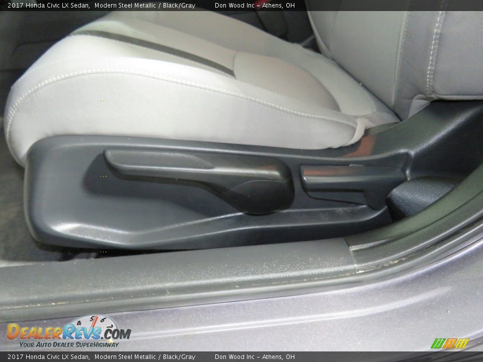 2017 Honda Civic LX Sedan Modern Steel Metallic / Black/Gray Photo #18