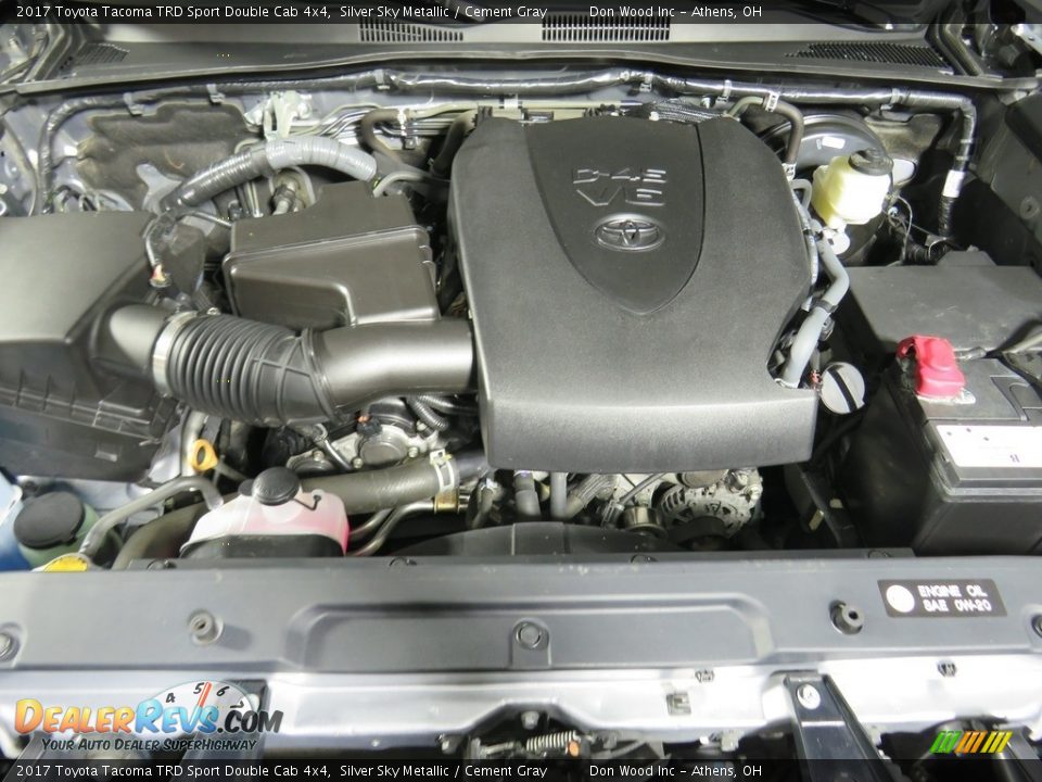 2017 Toyota Tacoma TRD Sport Double Cab 4x4 Silver Sky Metallic / Cement Gray Photo #6