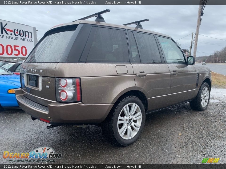 2012 Land Rover Range Rover HSE Nara Bronze Metallic / Arabica Photo #3