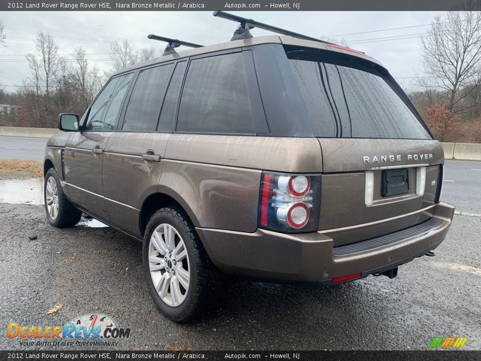 2012 Land Rover Range Rover HSE Nara Bronze Metallic / Arabica Photo #5