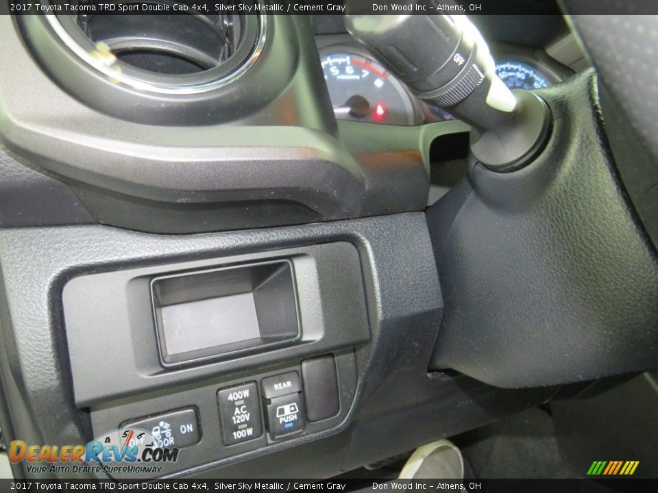2017 Toyota Tacoma TRD Sport Double Cab 4x4 Silver Sky Metallic / Cement Gray Photo #29