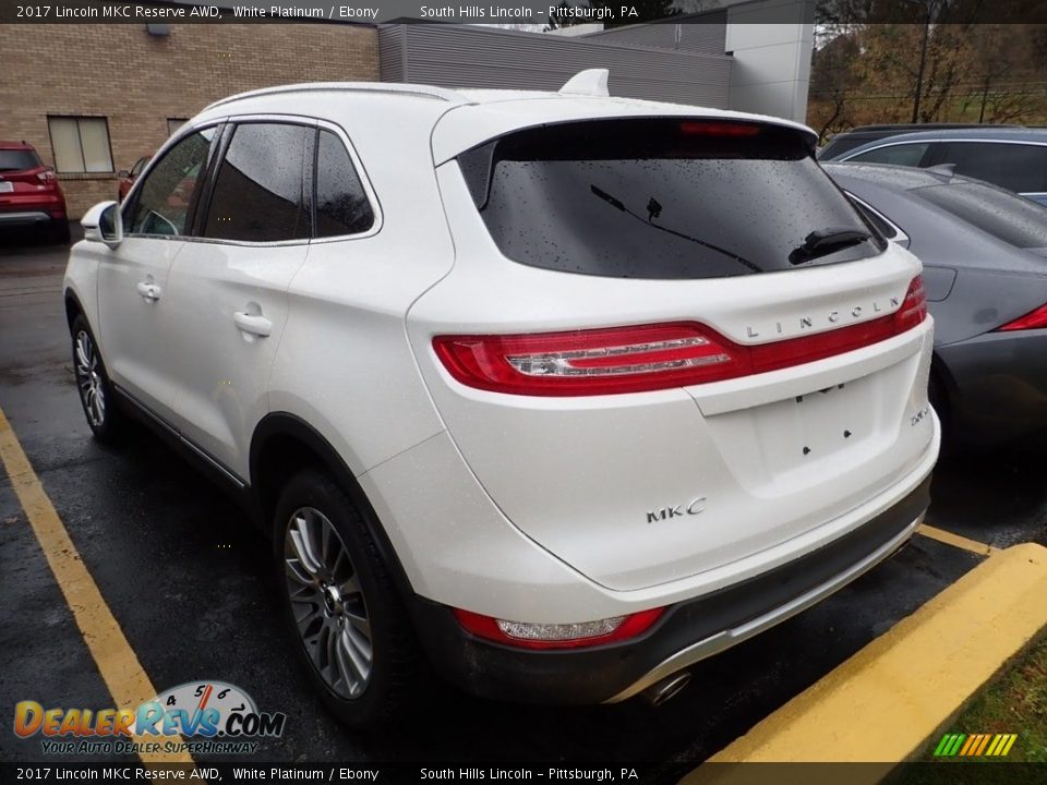 2017 Lincoln MKC Reserve AWD White Platinum / Ebony Photo #2