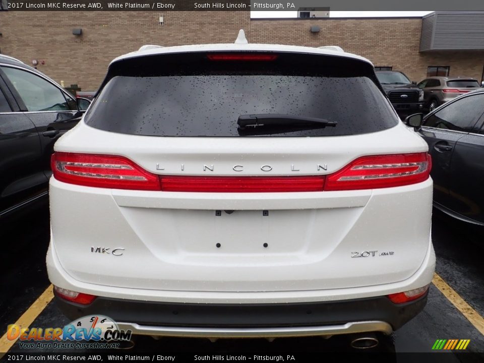 2017 Lincoln MKC Reserve AWD White Platinum / Ebony Photo #3