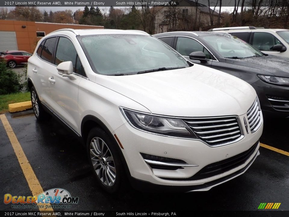 2017 Lincoln MKC Reserve AWD White Platinum / Ebony Photo #5