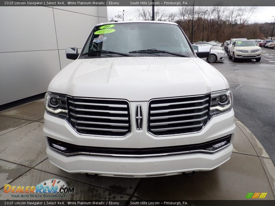 White Platinum Metallic 2016 Lincoln Navigator L Select 4x4 Photo #9