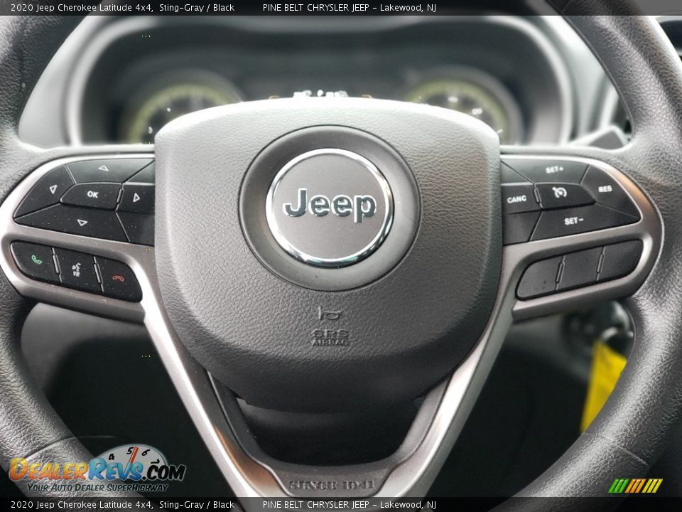 2020 Jeep Cherokee Latitude 4x4 Sting-Gray / Black Photo #12
