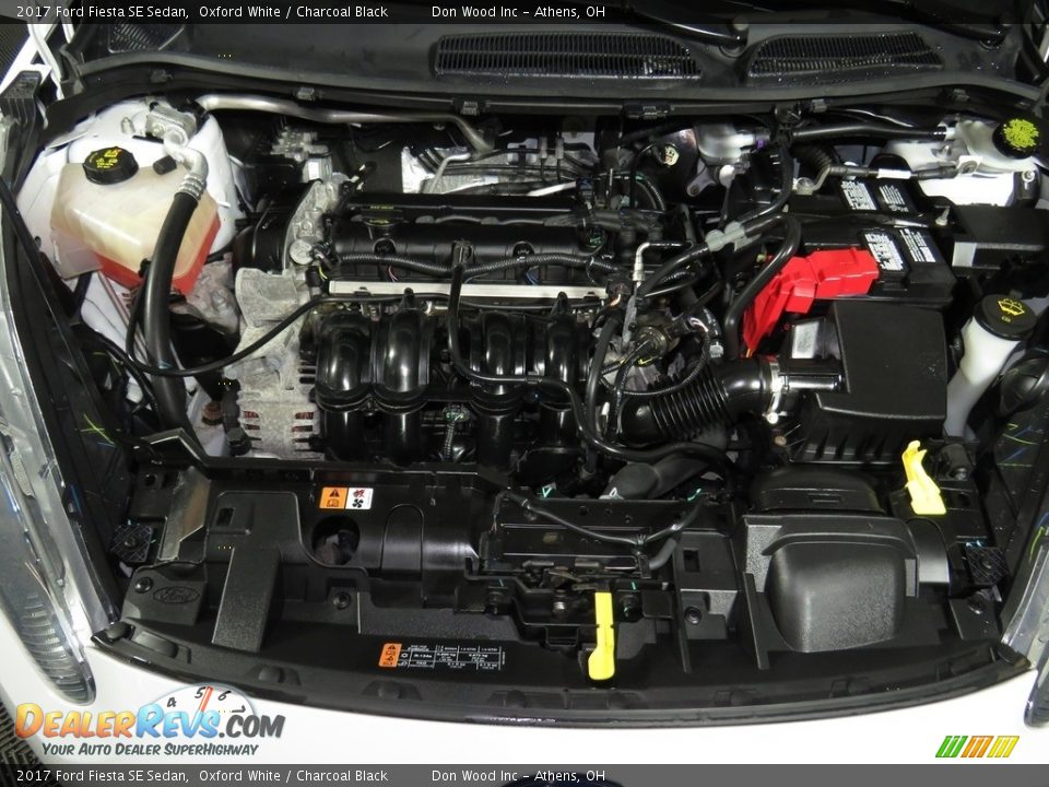 2017 Ford Fiesta SE Sedan Oxford White / Charcoal Black Photo #6